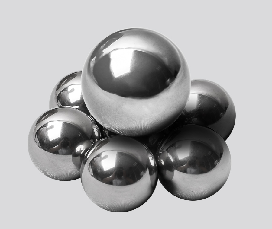 What are the different grades of stainless steel used for manufacturing stainless steel balls?